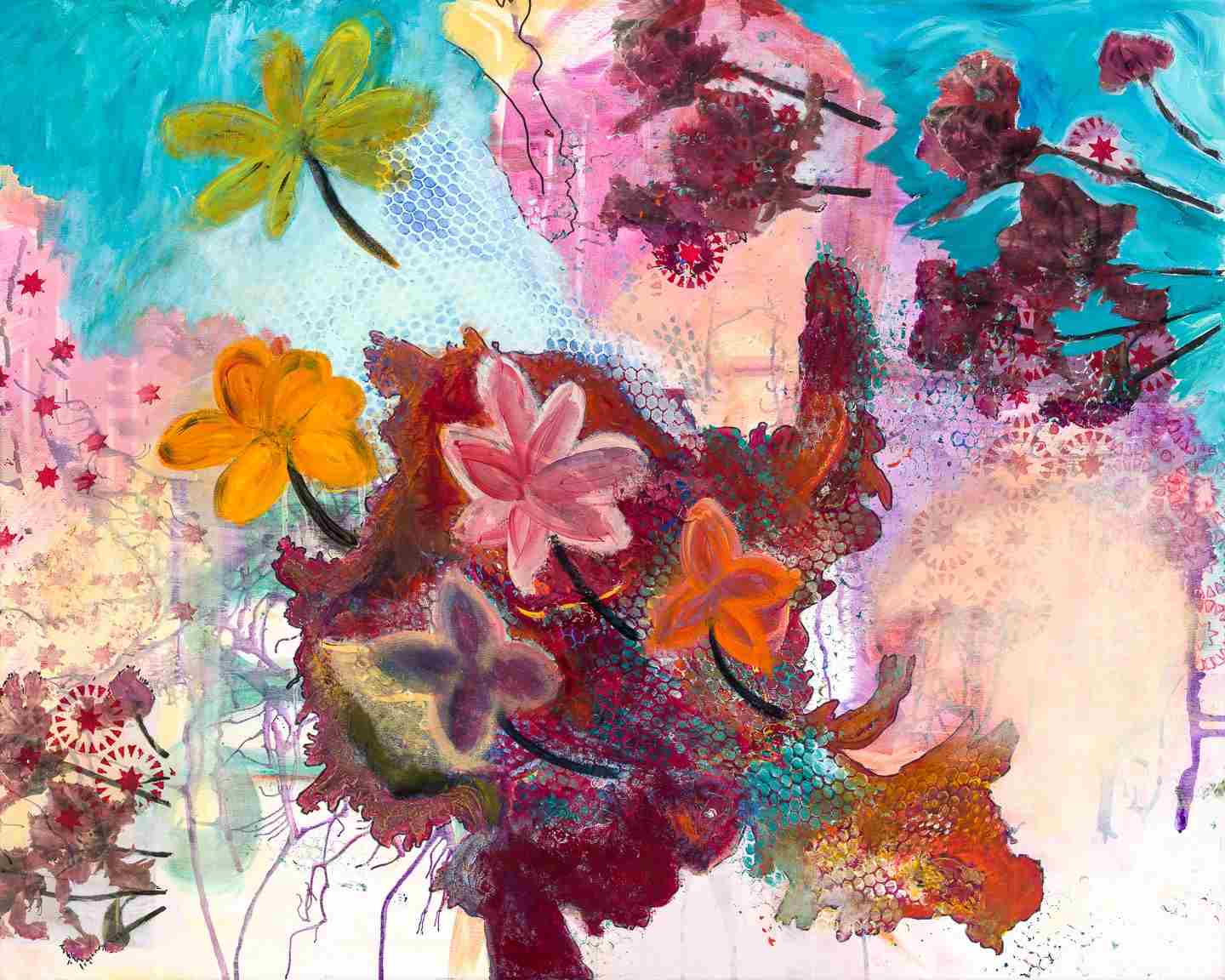 Blå blomster af Gytte Holst