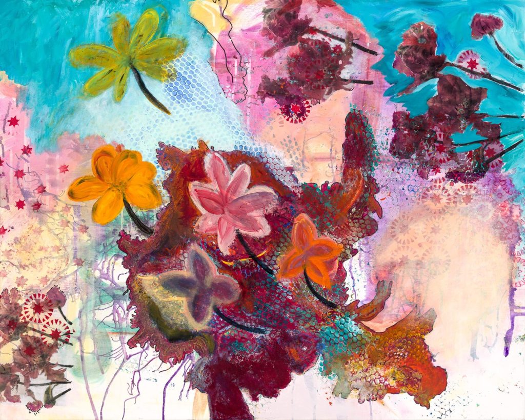 Blå blomster af Gytte Holst